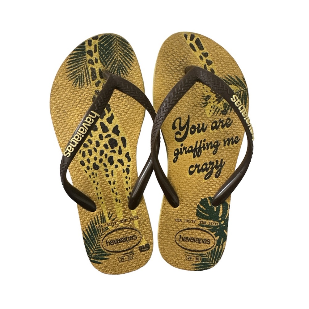 Havaianas Giraffing Me Crazy Giraffe‎ Flip-Flops kids 13/1 sandals